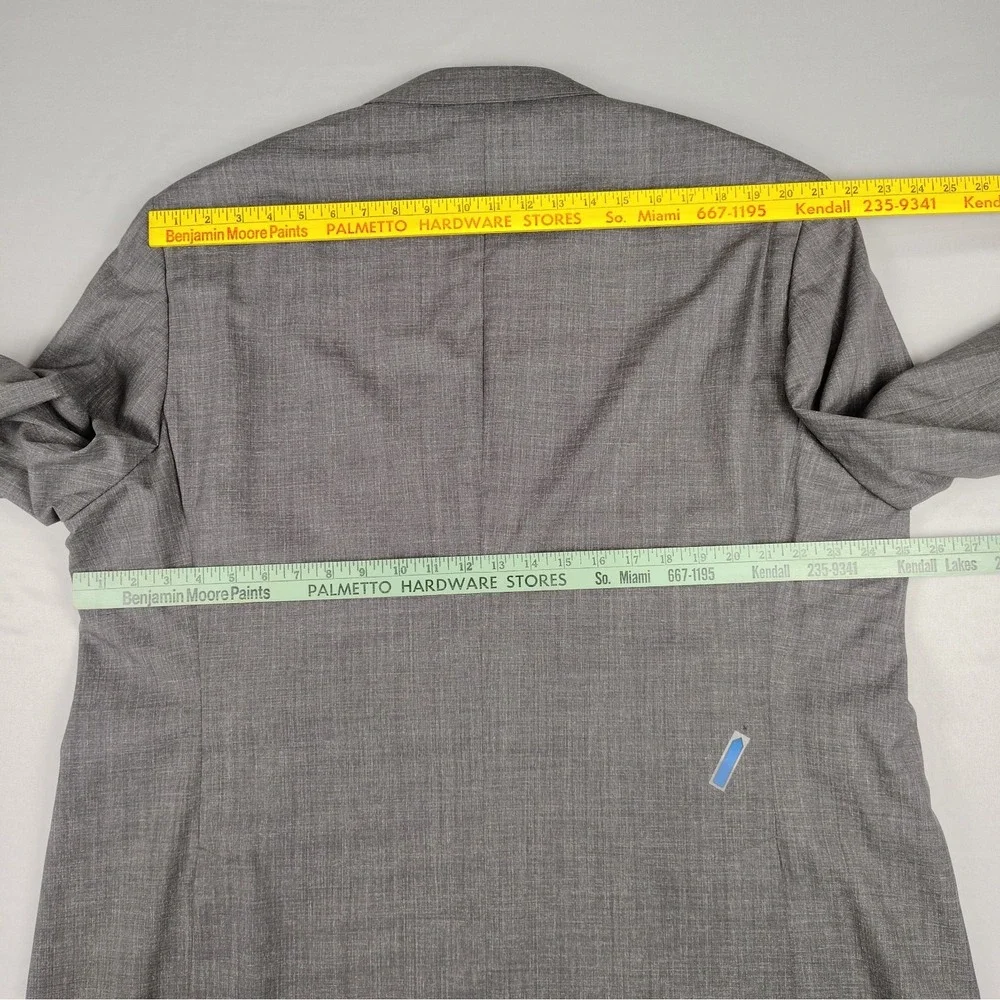 Joseph Jos A Bank 50L Charcoal Plainweave Half Lined Blazer Sport Coat EUC